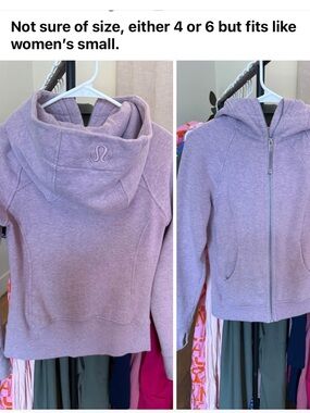 Lululemon Lavender Scuba Hoodie - Zip Front